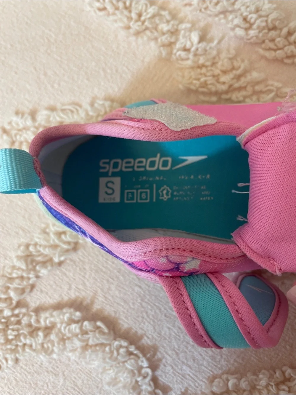 Speedo Kids Pink & Teal Floral Water Shoes
